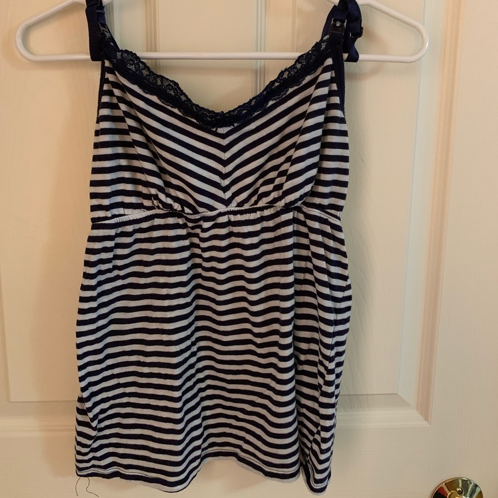 💥5 for $30💥 Navy Striped Maternity/Nursing Tank
